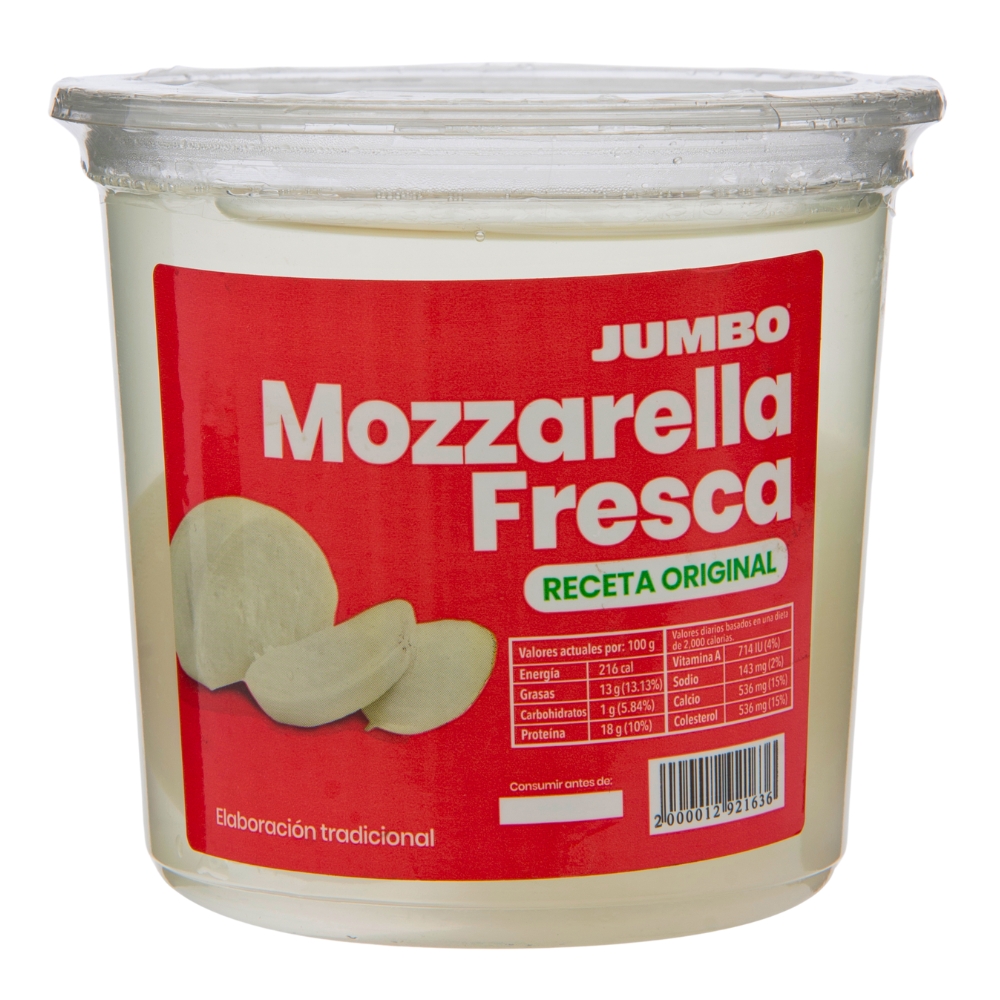 Queso Mozzarella En Tarro Jumbo250 GR