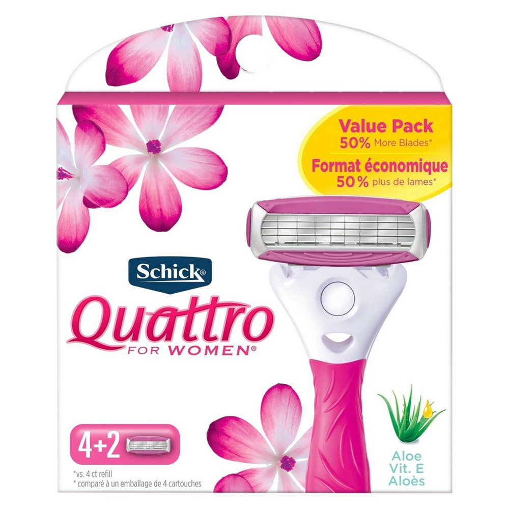 Repuesto Para Rasuradora Quattro Mujer Schick4 UND