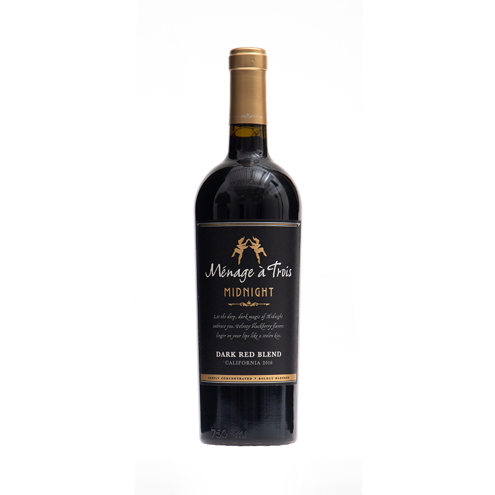 Vino Tinto Midnight Dark Red Menage A Trois75 CL