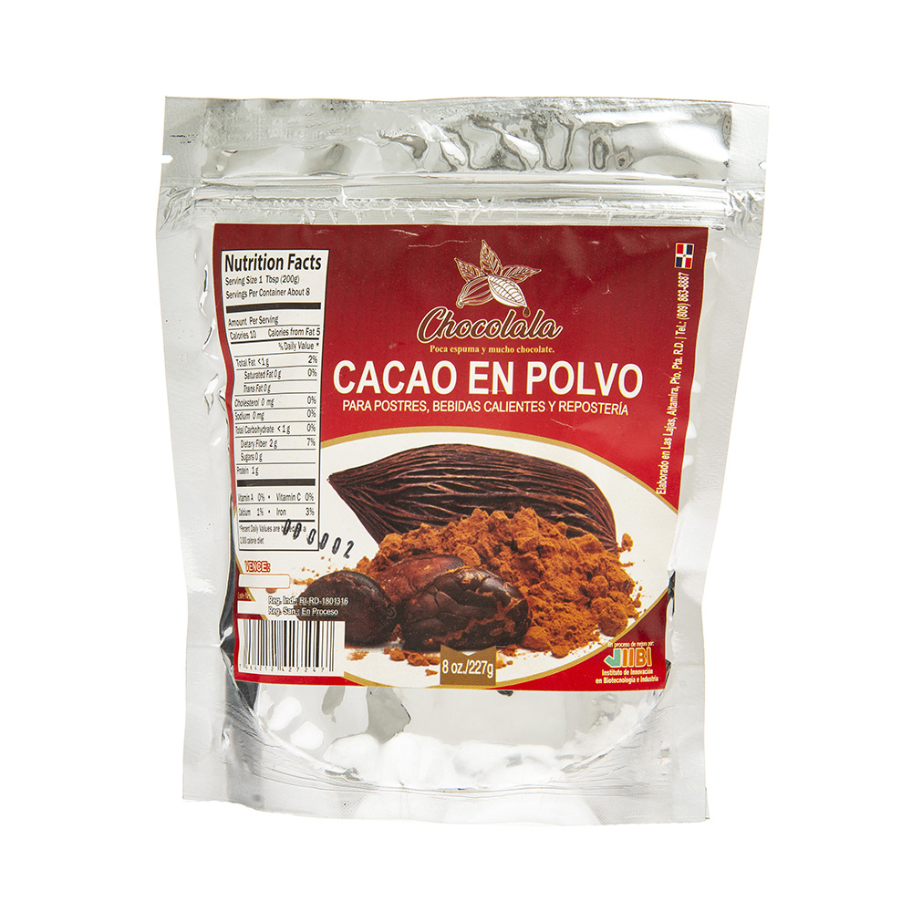 Chocolala Cacao En Polvo Corazon Dominicano8 OZ