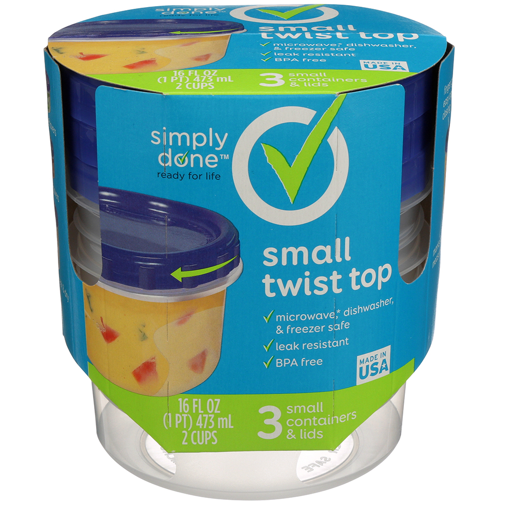Contenedor Twist & Store Simply Done 16 Onz3 UND