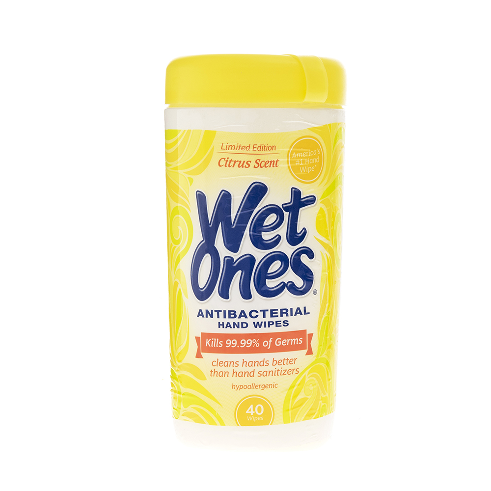 Toallas Húmedas Antibacteriales Para Manos Citrus Wet Ones40 UND