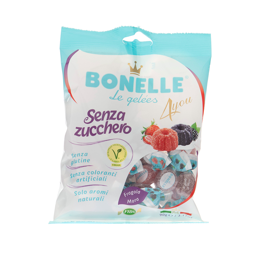 Caramelos Sabor A Frutas Del Bosque Sin Azúcar Bonnelle90 GR