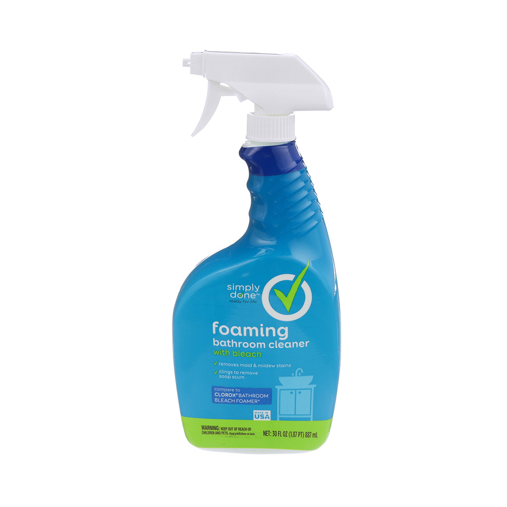 Limpiador Para Baño De Espuma Con Blanqueador Simply Done30 OZ