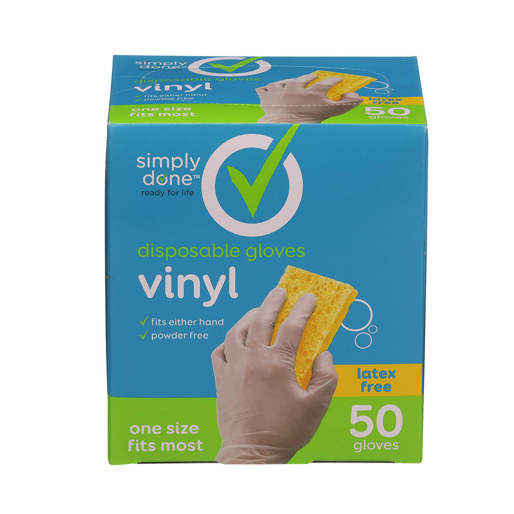 Guantes De Vinyl Simply Done50 UND