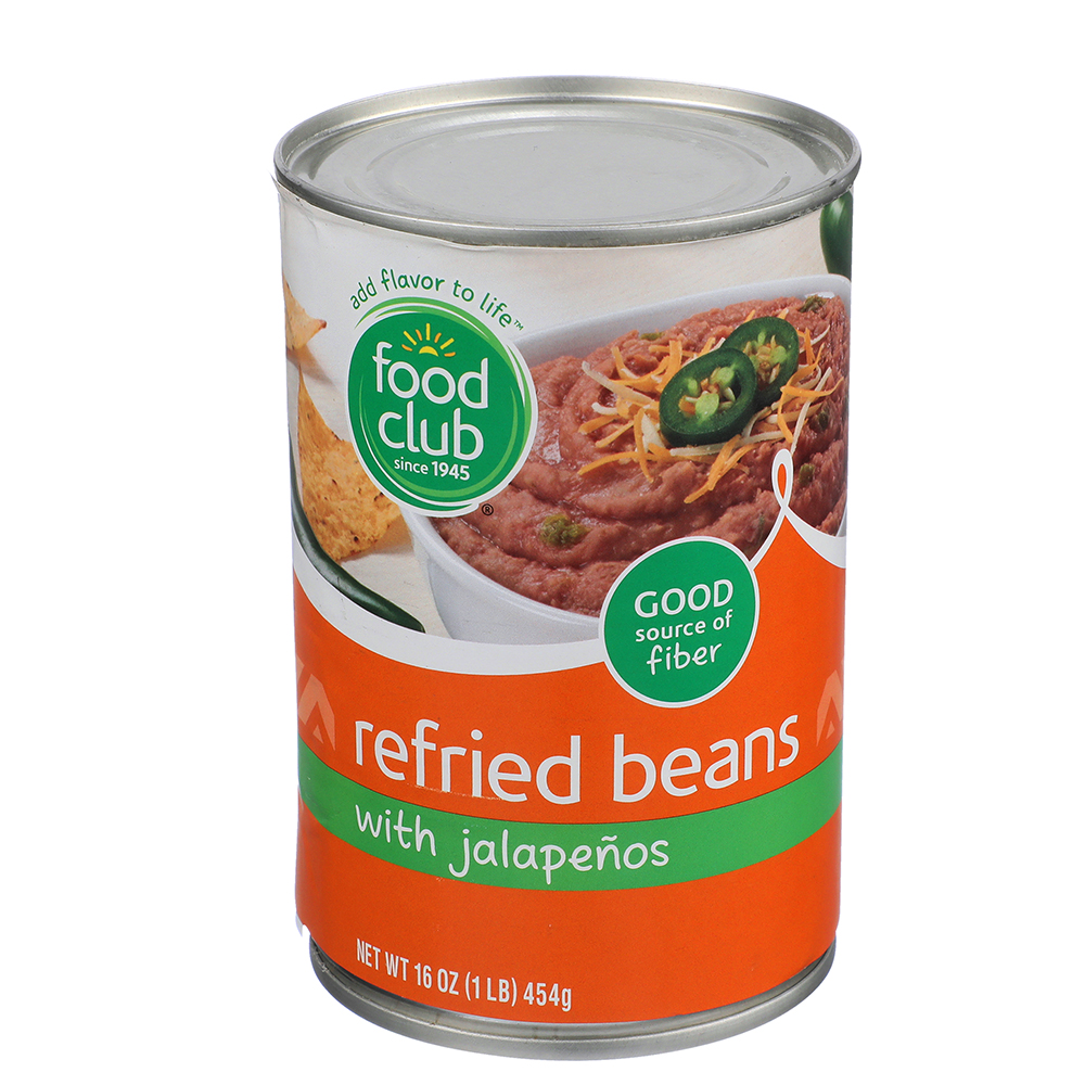 Habichuelas Refritas Con Jalapeños Food Club16 OZ