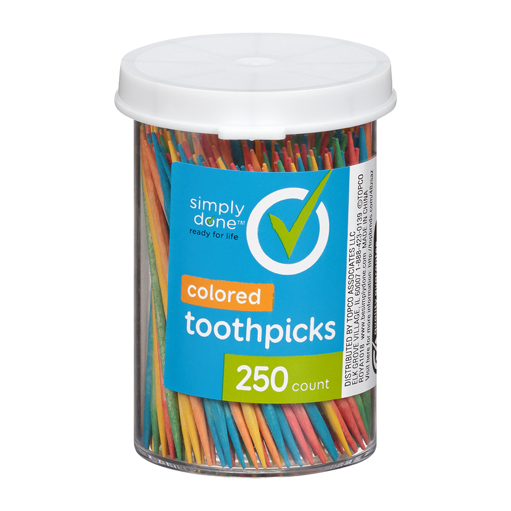 Palillos De Colores Para Picadera Simply Done250 UND