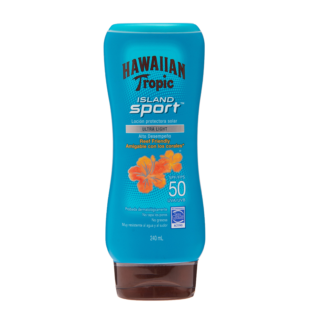 Protector Solar Deportivo Island Sport Spf50 Hawaiian Tropic240 ML