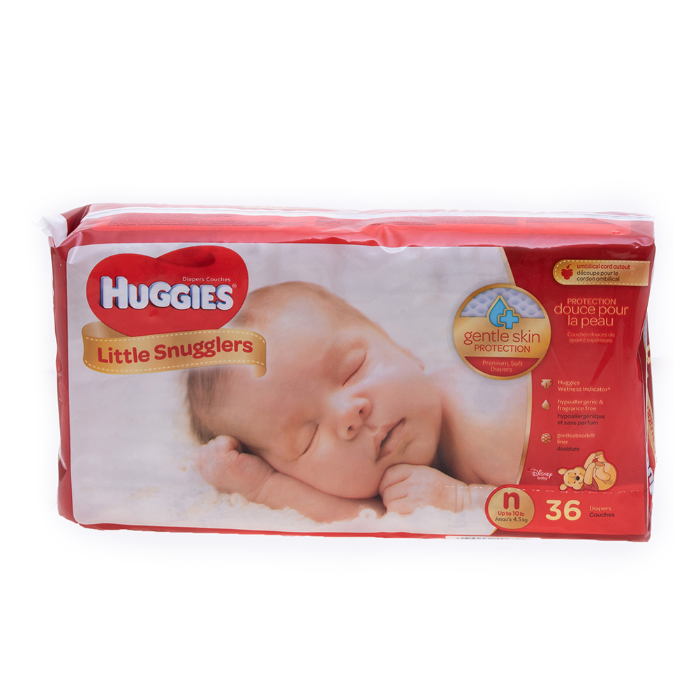 Pañales Little Snugglers Huggies36 UND