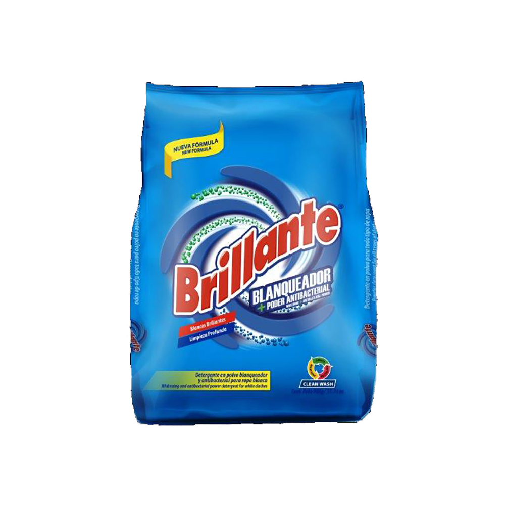 Detergente En Polvo Con Blanqueador Brillante900 GR