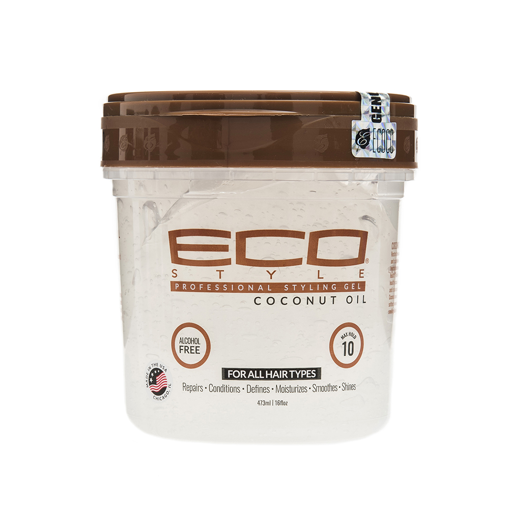 Gelatina Para Cabello Con Aceite De Coco Eco Style16 OZ
