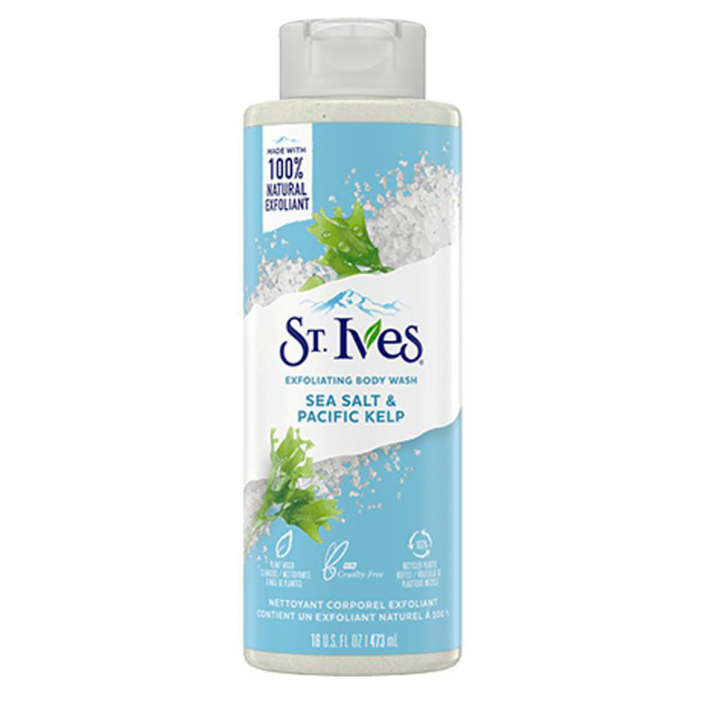 Jabon Corporal Exfoliante Sal Marina Y Algas Marinas Del Pacifico St Ives16 OZ