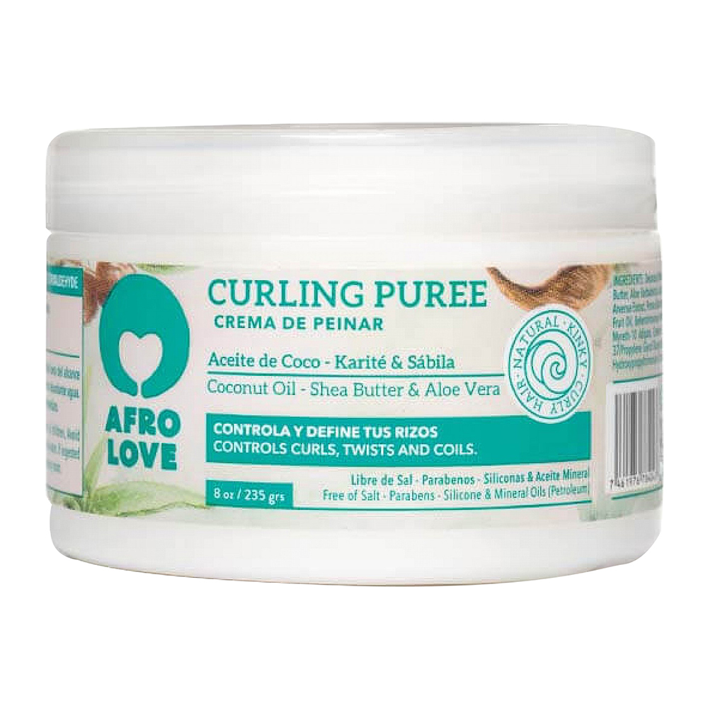 Crema De Peinar Curling Puree Halka Afro Love16 OZ