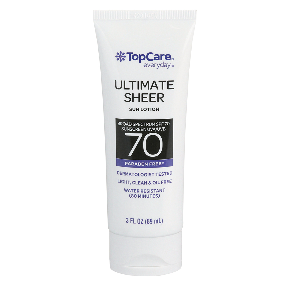 Protector Solar Ultra Sheer Locion Spf-70 Top Care3 OZ