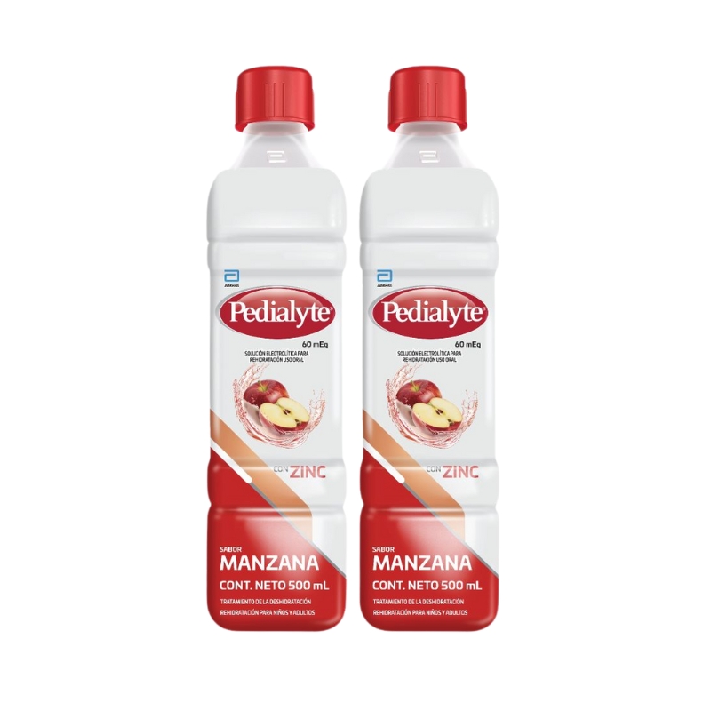 Solución Hidratante Sabor Manzana Pedialyte 60 Meq1000 ML