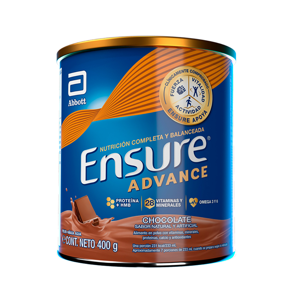 Suplemento Sabor Chocolate Ensure Advance400 GR
