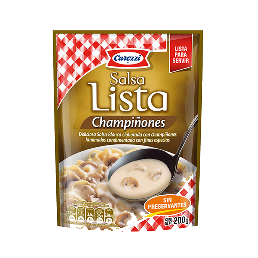 Salsa De Champiñones Carozzi200 GR