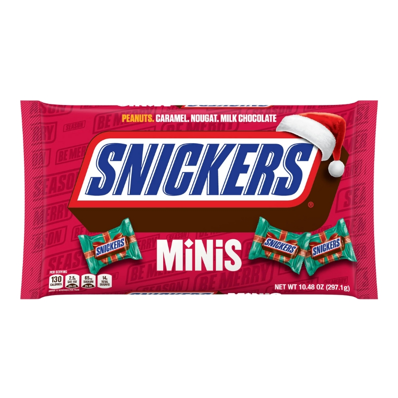 Fun Size Navidad Chocolate Mini Snickers10.48 OZ
