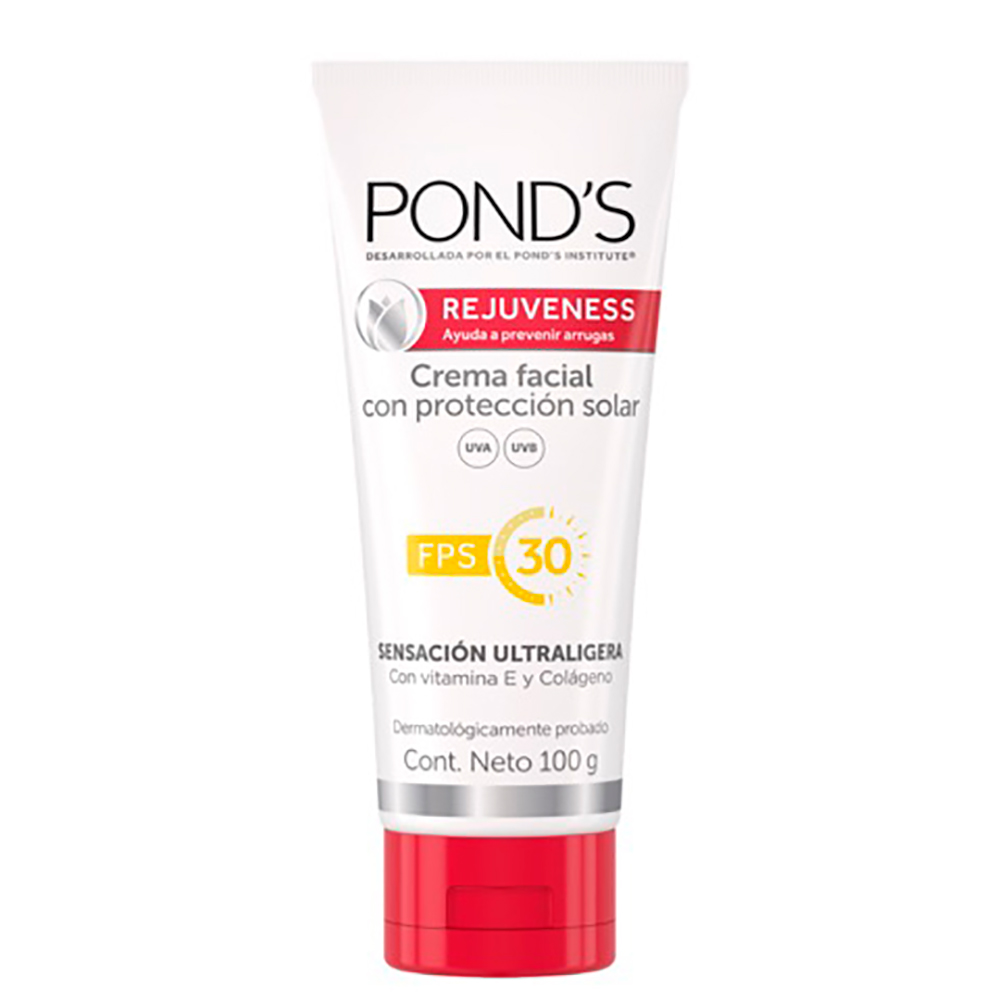 Crema Facial Con Protección Solar Spf30 Rejuveness Ponds100 GR