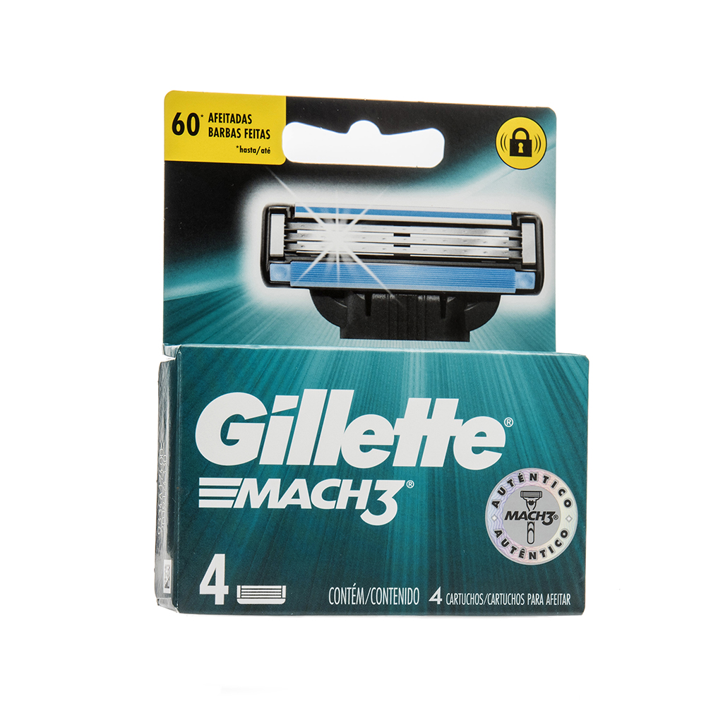 Repuesto Para Rasuradora Mach 3 Gillette4 UND