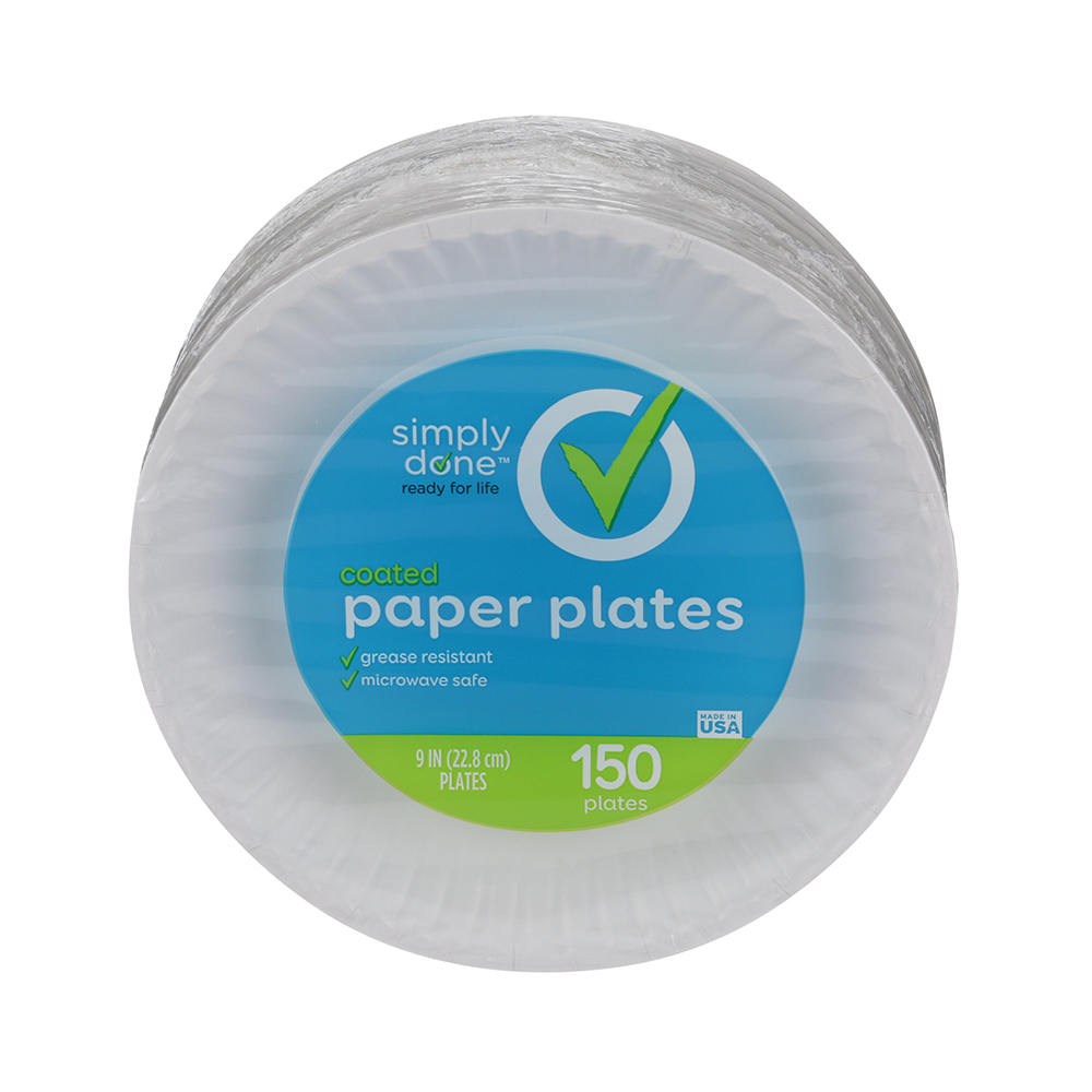 Plato De Papel De Alta Resistencia Simply Done150 UND