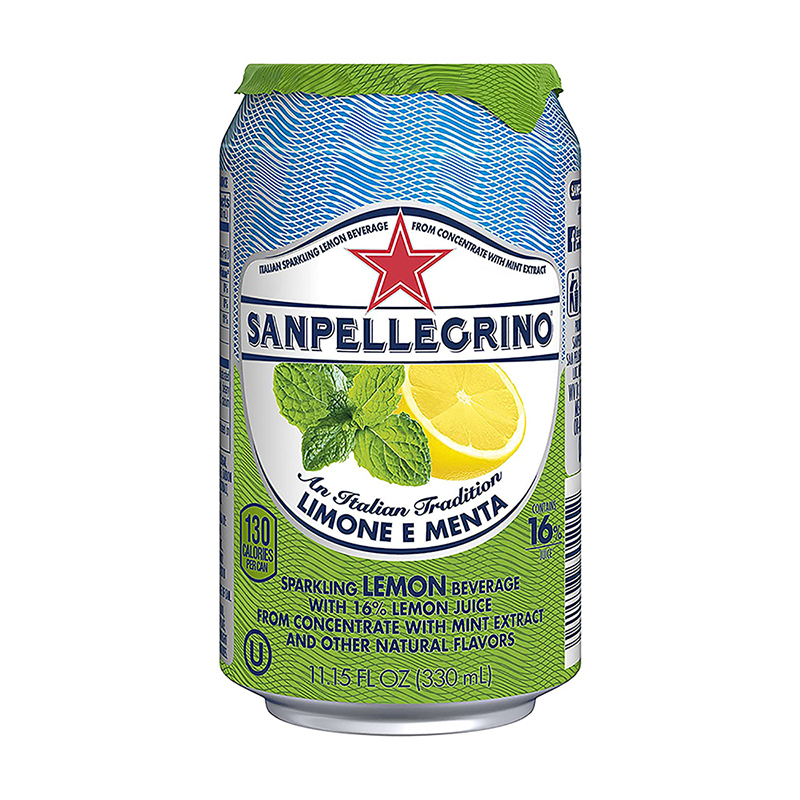 Agua Sabor A Limon Y Menta San Pellegrino330 ML