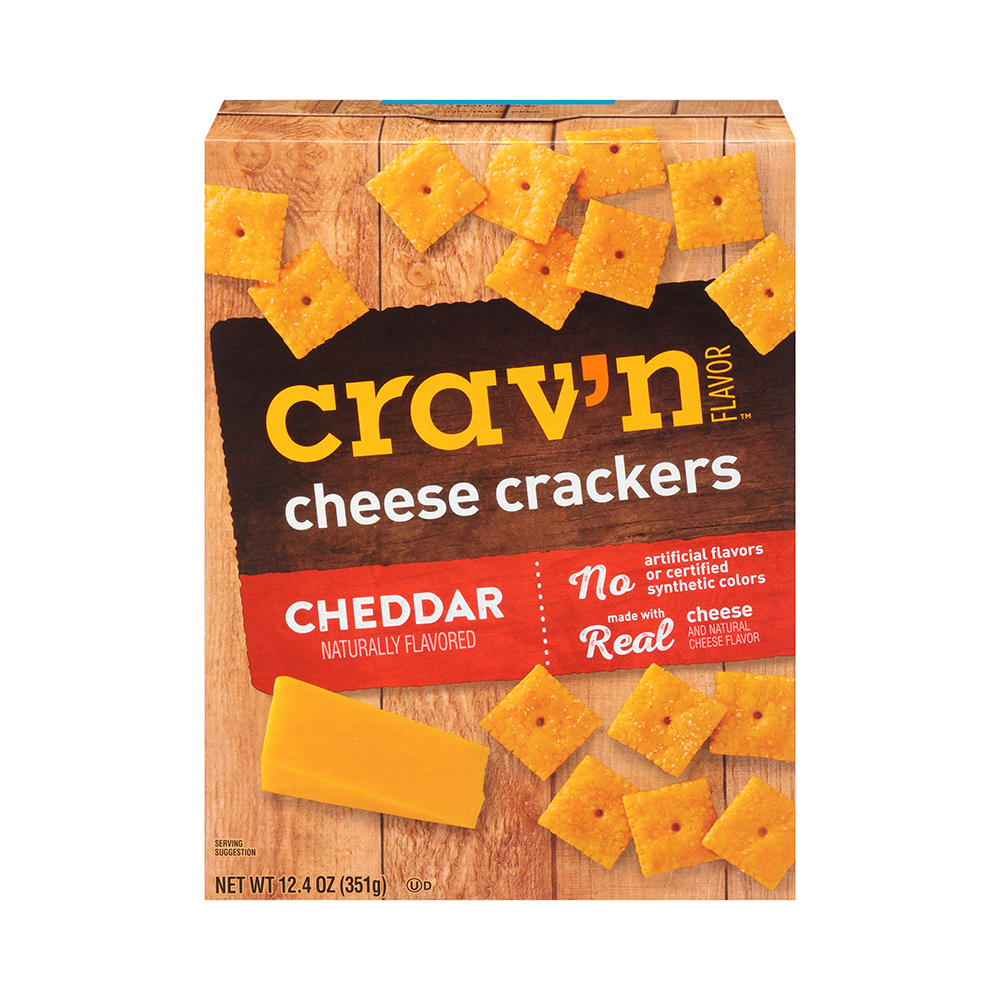 Galletas Mini Sabor Queso Cheddar Crav'n Flavor12.4 OZ