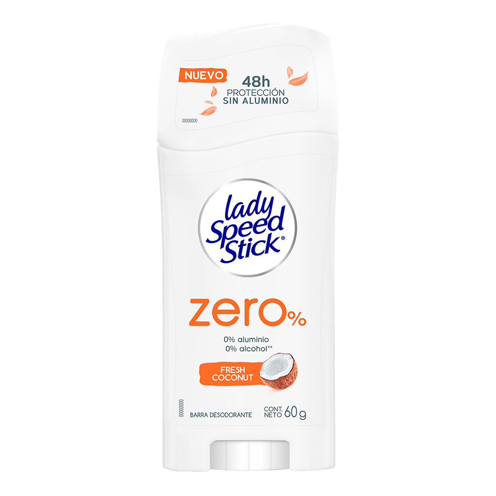Desodorante En Barra Zero% Coconut Fresh Lady Speed Stick60 GR