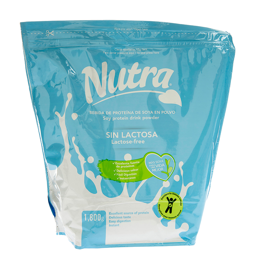 Leche De Soya En Polvo Sin Lactosa Nutra1800 GR