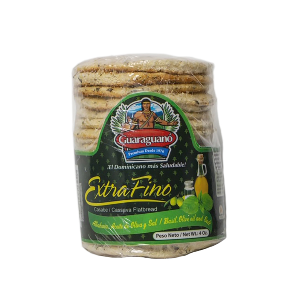 Casabe Con Albahaca Y Aceite De Oliva Guaraguanó4 OZ