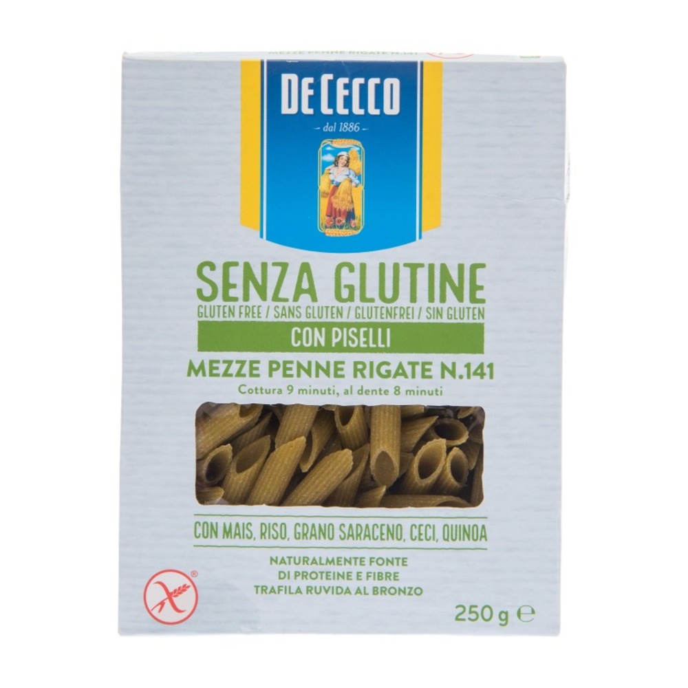 Pasta Penne Rigate Con Guisante Sin Gluten De Cecco250 GR