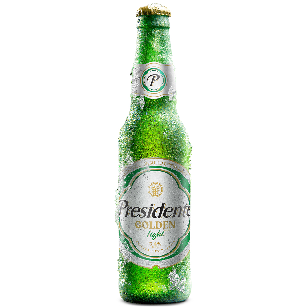 Cerveza Presidente Golden Light12 OZ