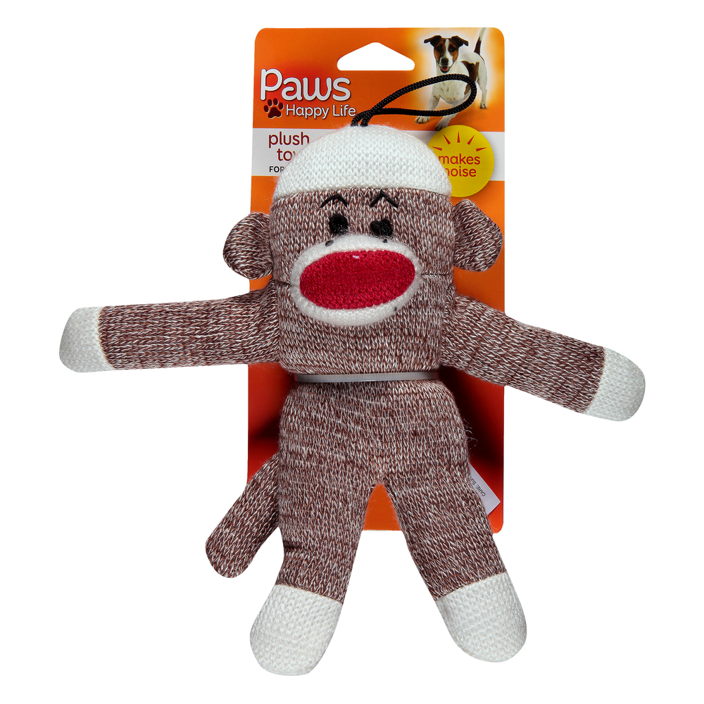 Juguete De Peluche Mono Para Perros Paws PremiumPAQ
