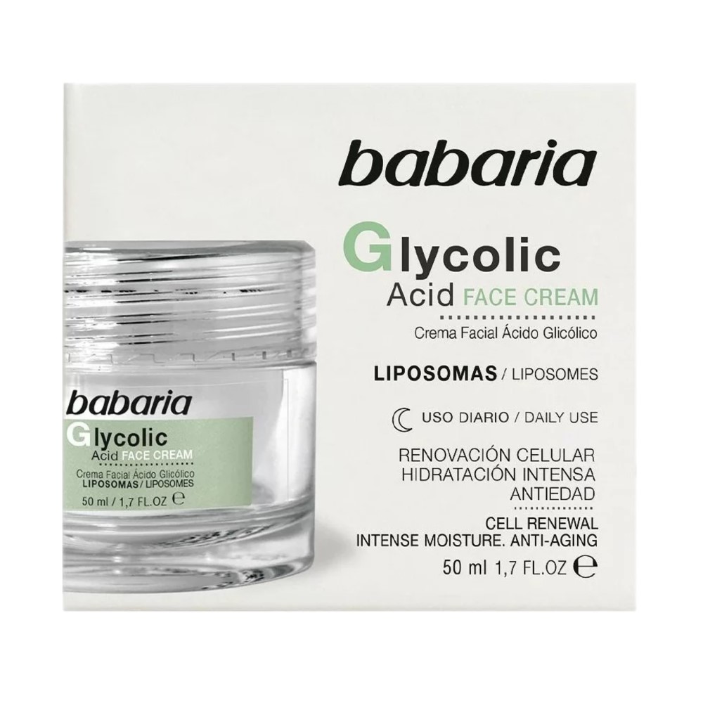 Crema Facial Con Ácido Glicólico Babaria50 ML