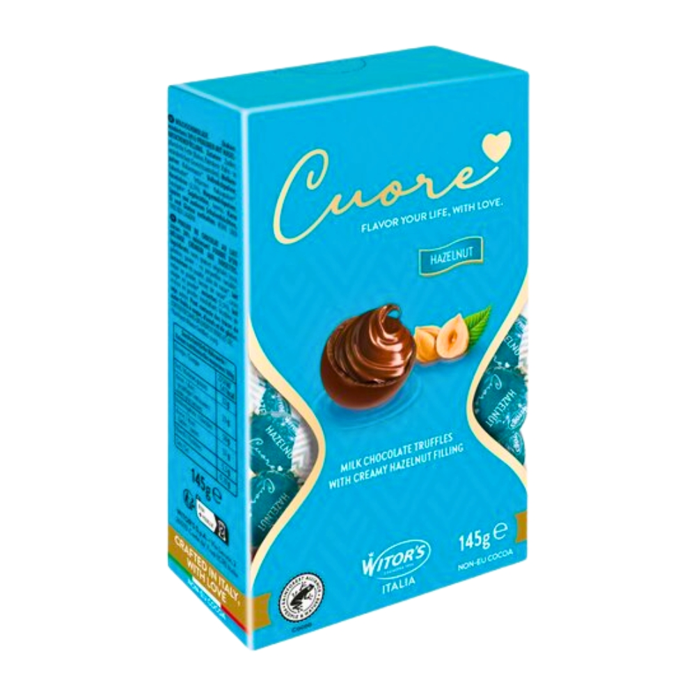 Bombones De Chocolate Con Leche Relleno De Avellanas Witors Cuore145 GR