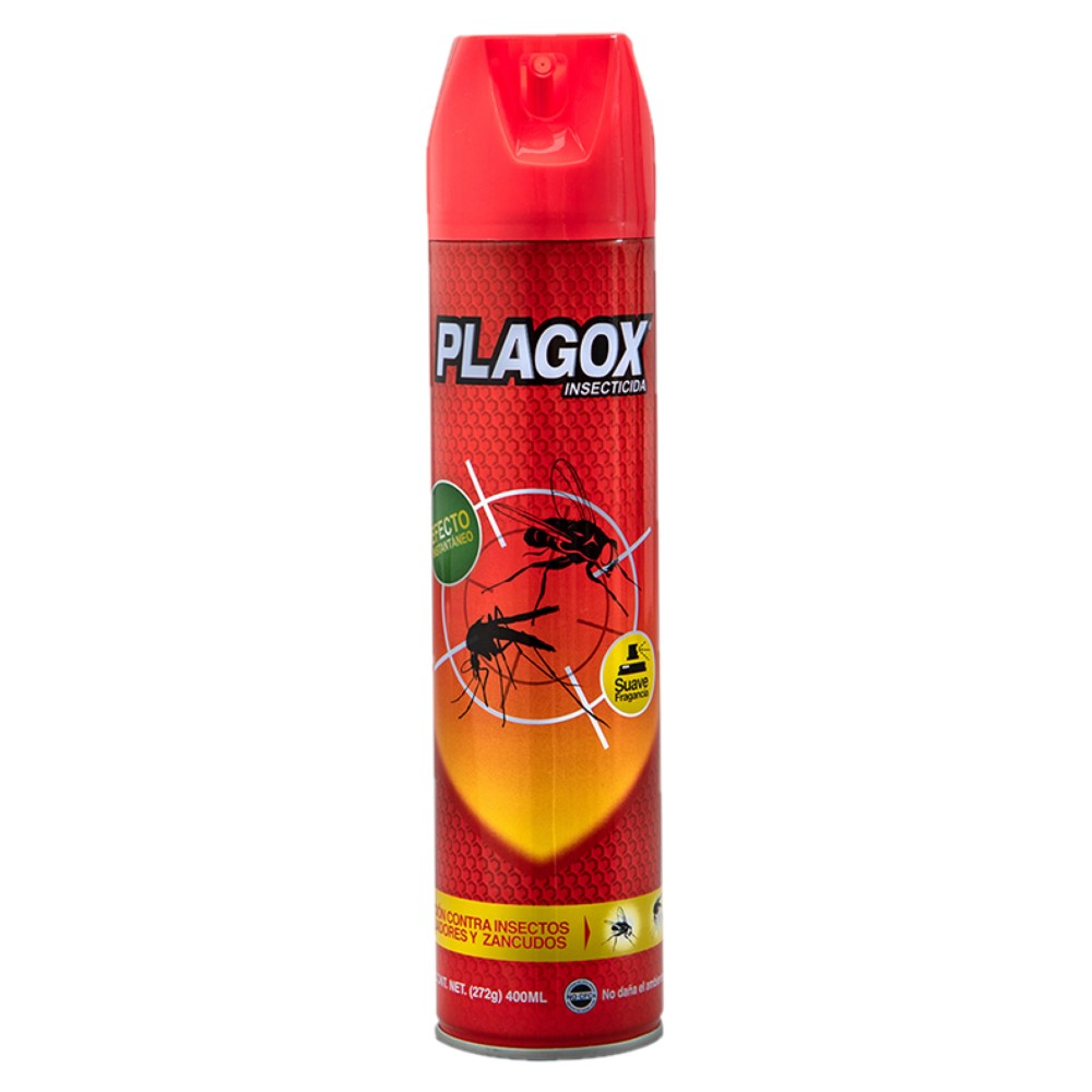 Insecticida En Aerosol Rojo Plagox400 ML