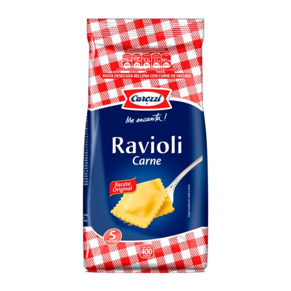 Ravioli Relleno De Carne Carozzi400 GR