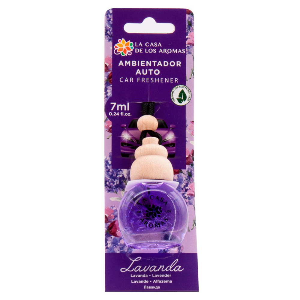 Ambientador Para Autos Fragancia Lavanda La Casa De Los Aromas7 ML