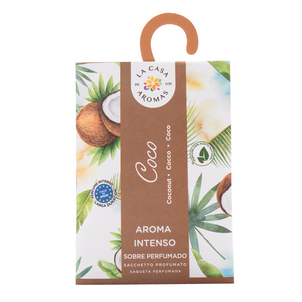 Ambientador En Sobre Fragancia Coco La Casa De Los Aromas100 ML