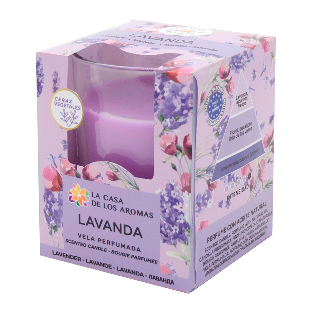 Vela Aromatizante Fragancia Lavanda La Casa De Los Aromas140 GR