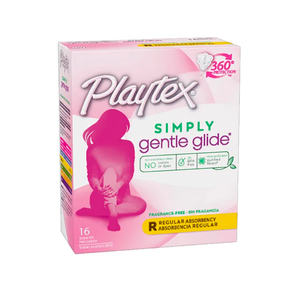 Tampones Simply Gentle Glide Regular Playtex16 UND