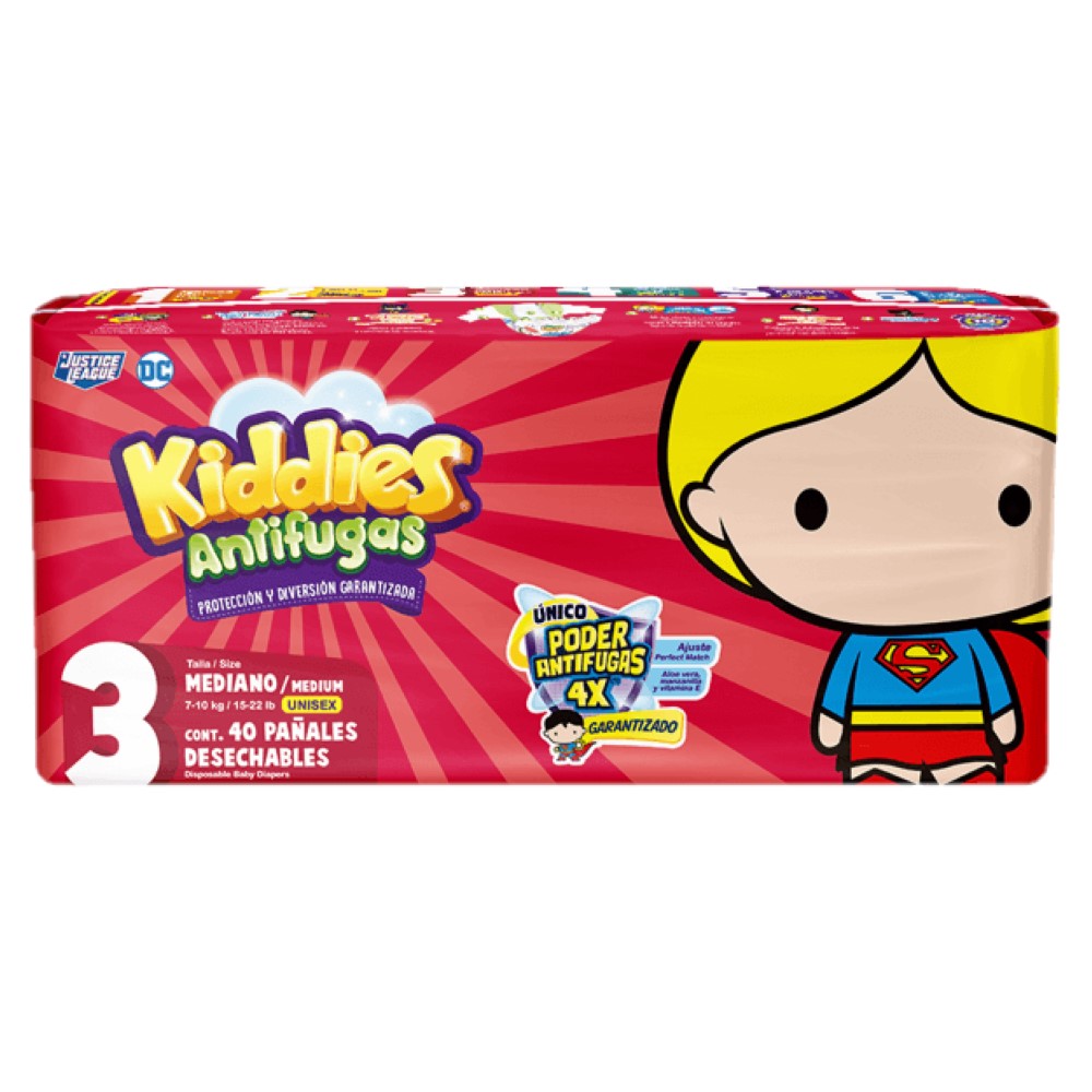 Pañales Kiddies Talla 340 UND