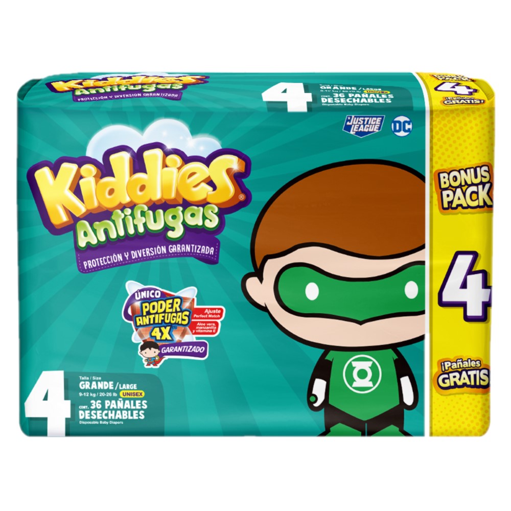 Pañales Kiddies Talla 436 UND