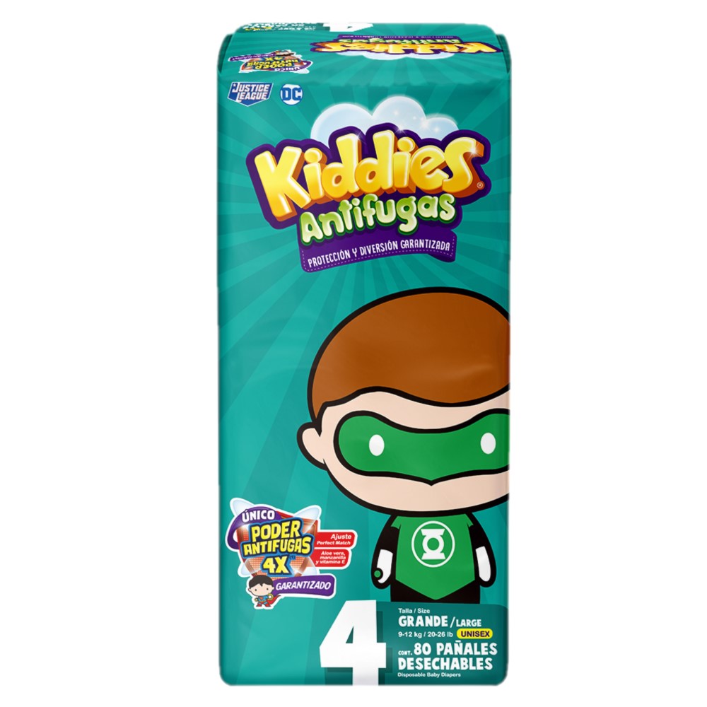 Pañales Kiddies Talla 4 Mega80 UND
