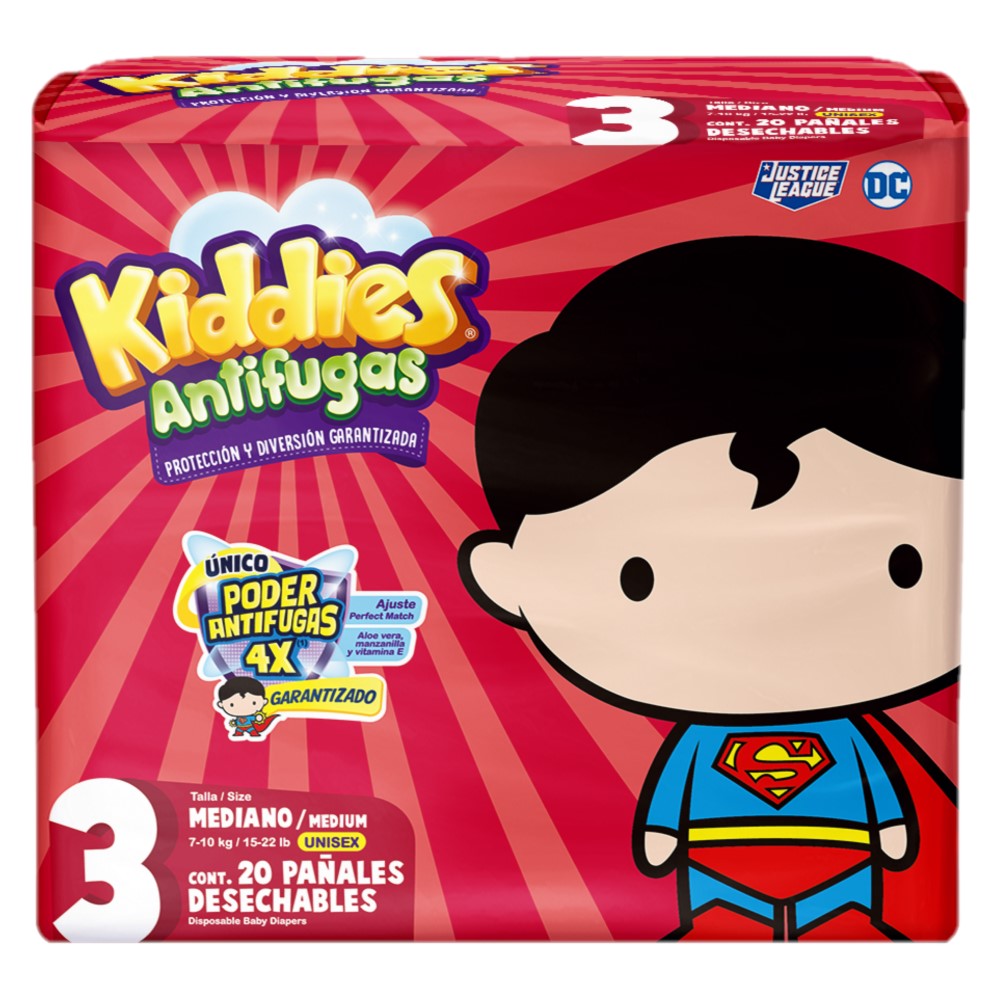 Pañales Kiddies Talla 320 UND