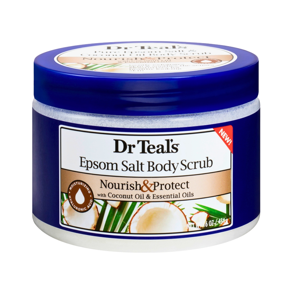 Exfoliante Con Aceite De Coco Dr Teal's16 OZ