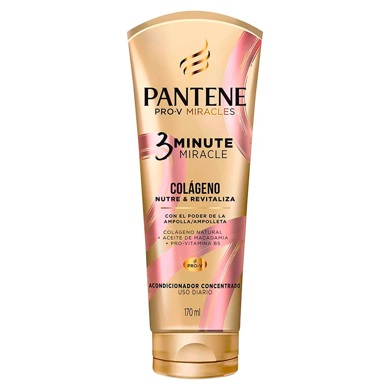Acondicionador 3 Minute Miracle Colágeno Nutre Y Revitaliza Pantene170 ML
