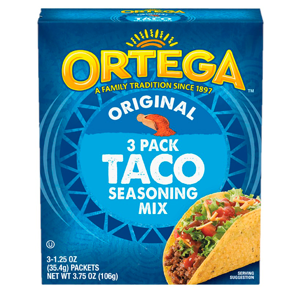 Sazón Para Taco Ortega 3 Paq/und3 OZ