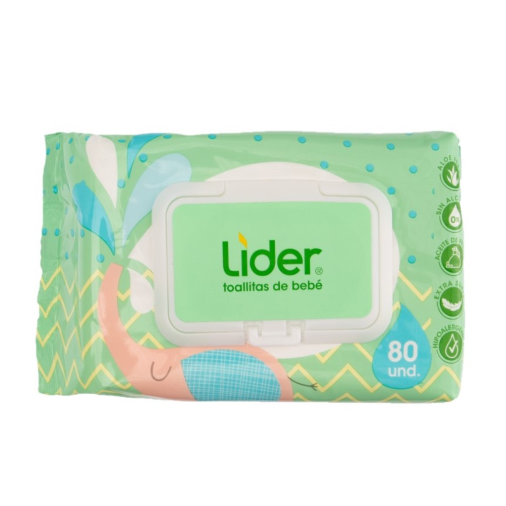Toallitas Húmedas Para Bebe Lider80 UND