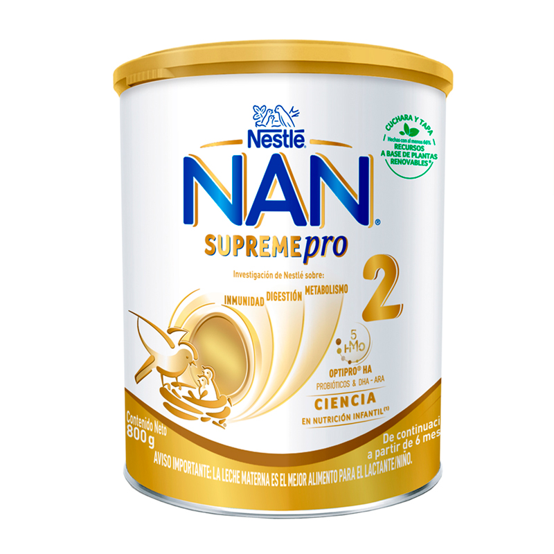 Nestlé Nan Supreme Pro Fórmula De Continuacion Etapa 2 Lata800 GR